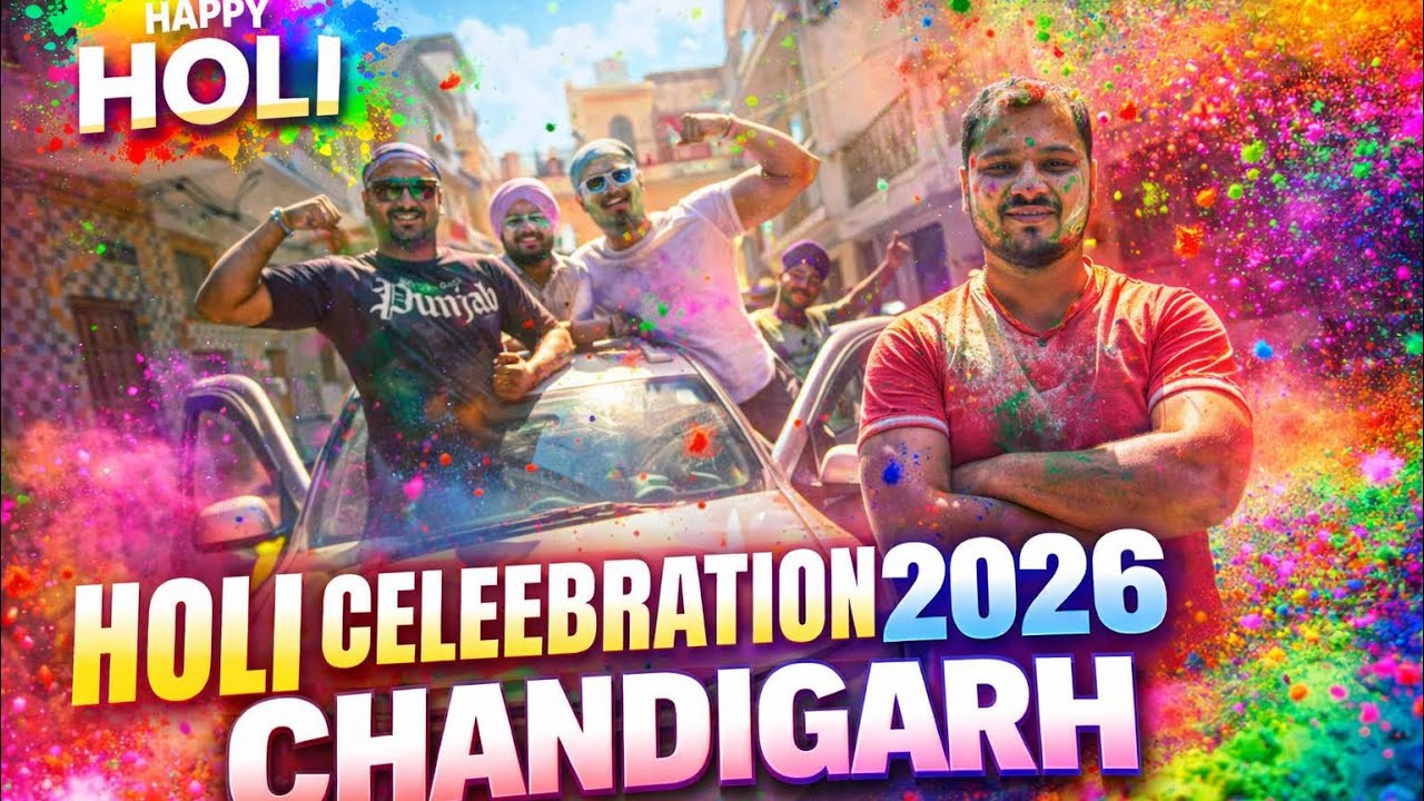 Holi Festival 2026 in Chandigarh | Epic Holi Party With Friends 🔥