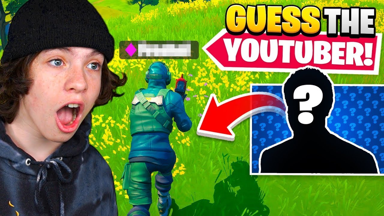 Guessing Fortnite YouTubers Using ONLY Their Gameplay! *impossible*