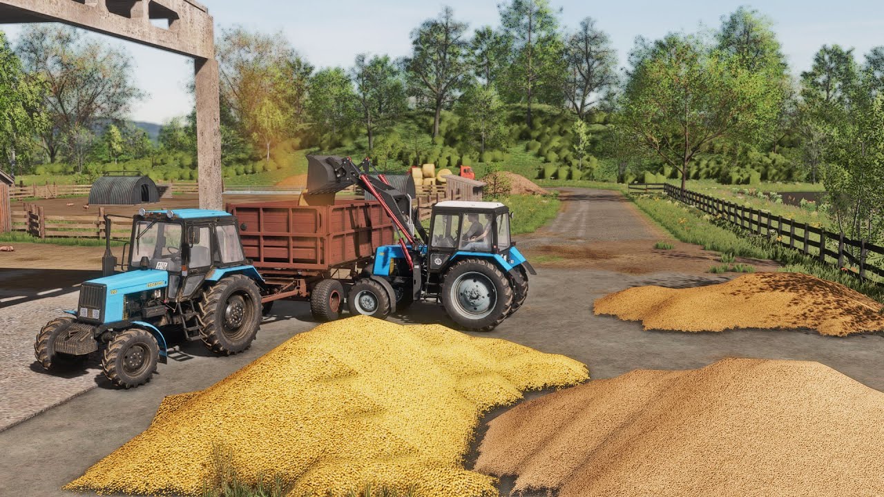 Farming Simulator 22 / Loading soybeans for pigs MTZ-82 / 892 Reshade