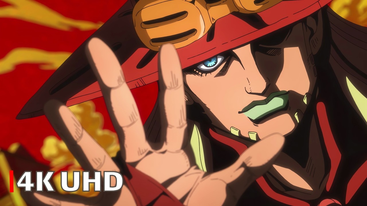 Gyro Zeppeli vs Thief | STEEL BALL RUN: JoJo's Bizarre Adventure Episode 01 | 4K UHD | Eng Sub