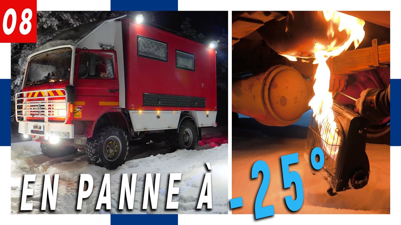 8) Notre aventure de l'extrême à -25° pour voir le Père Noël ! EN PANNE À NOËL !
