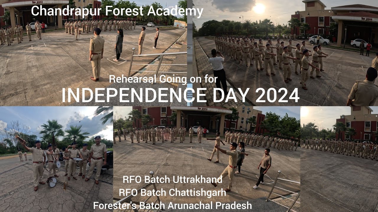 PARADE REHEARSAL | INDEPENDENCE DAY 2024 | MARCH PAST | FOREST ACADEMY CHANDRAPUR | MAHARASHTRA |