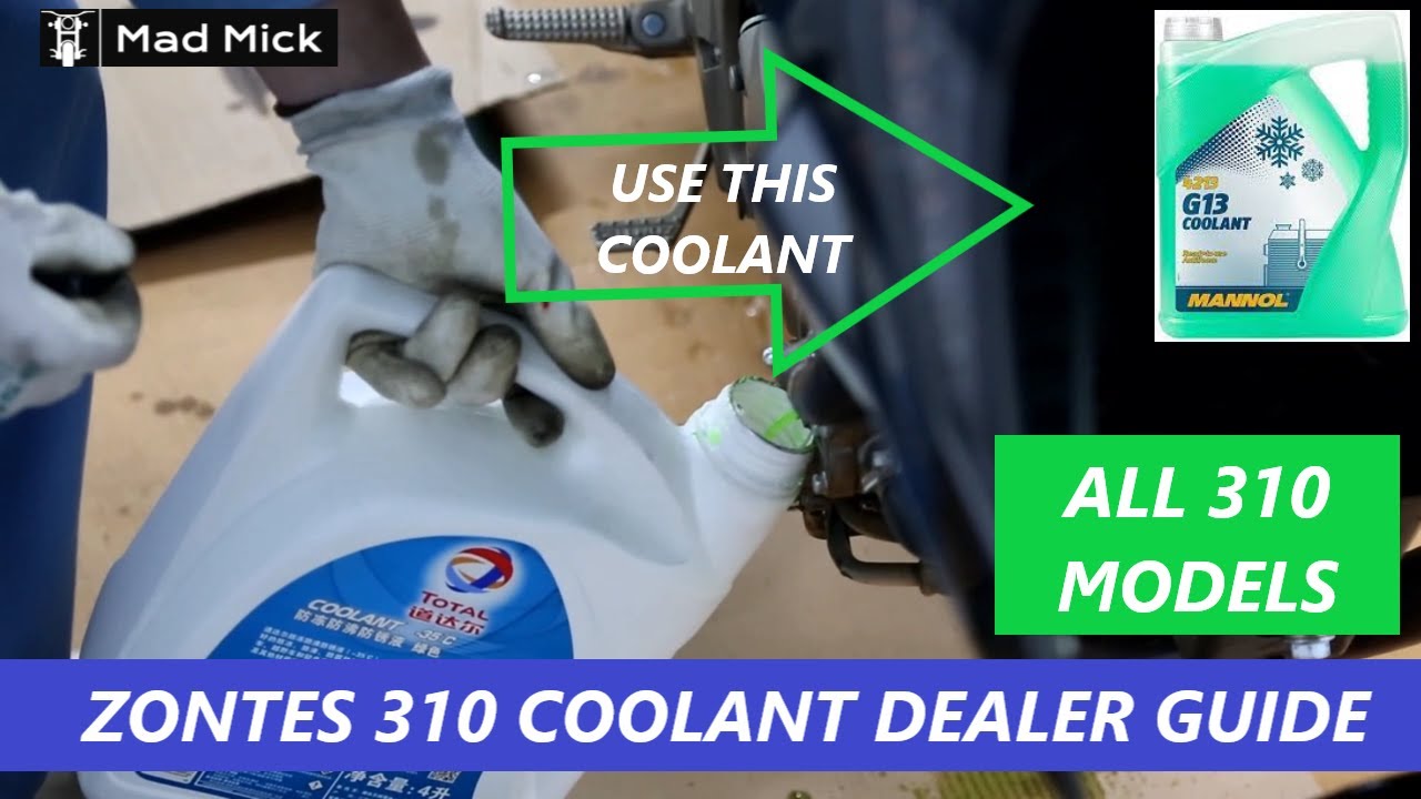 DEALER COOLANT CHANGE ALL ZONTES 310 MODELS