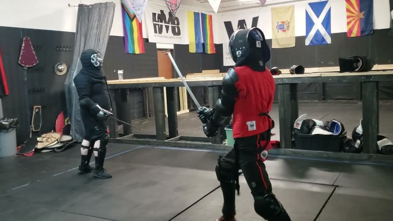 Josh and Kenny Sidesword/Katana Sparring 12-15-22 #1