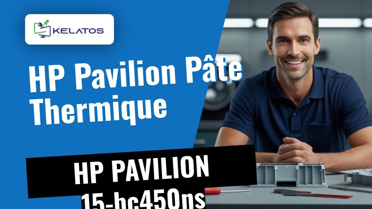Ordinateur portable HP PAVILION 15-bc450ns surchauffe, changement de pâte thermique ⚙️