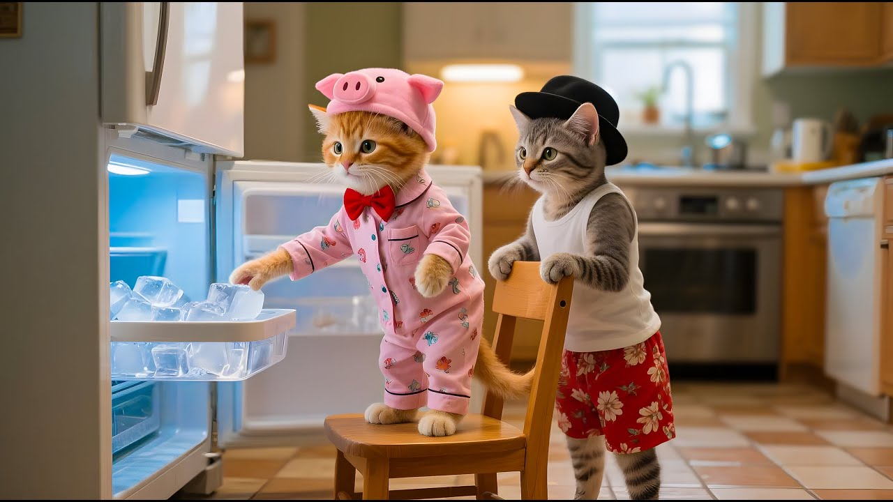 Ginger Kittens Make Bubble Tea at Home 🐱