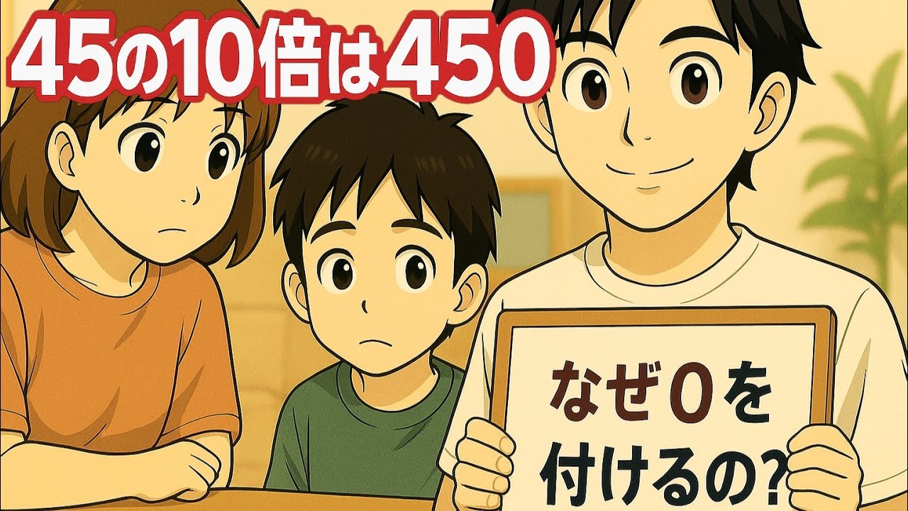 【小3算数㉞】10倍・100倍・10で割る問題がわかる！子どもが納得する教え方とは？