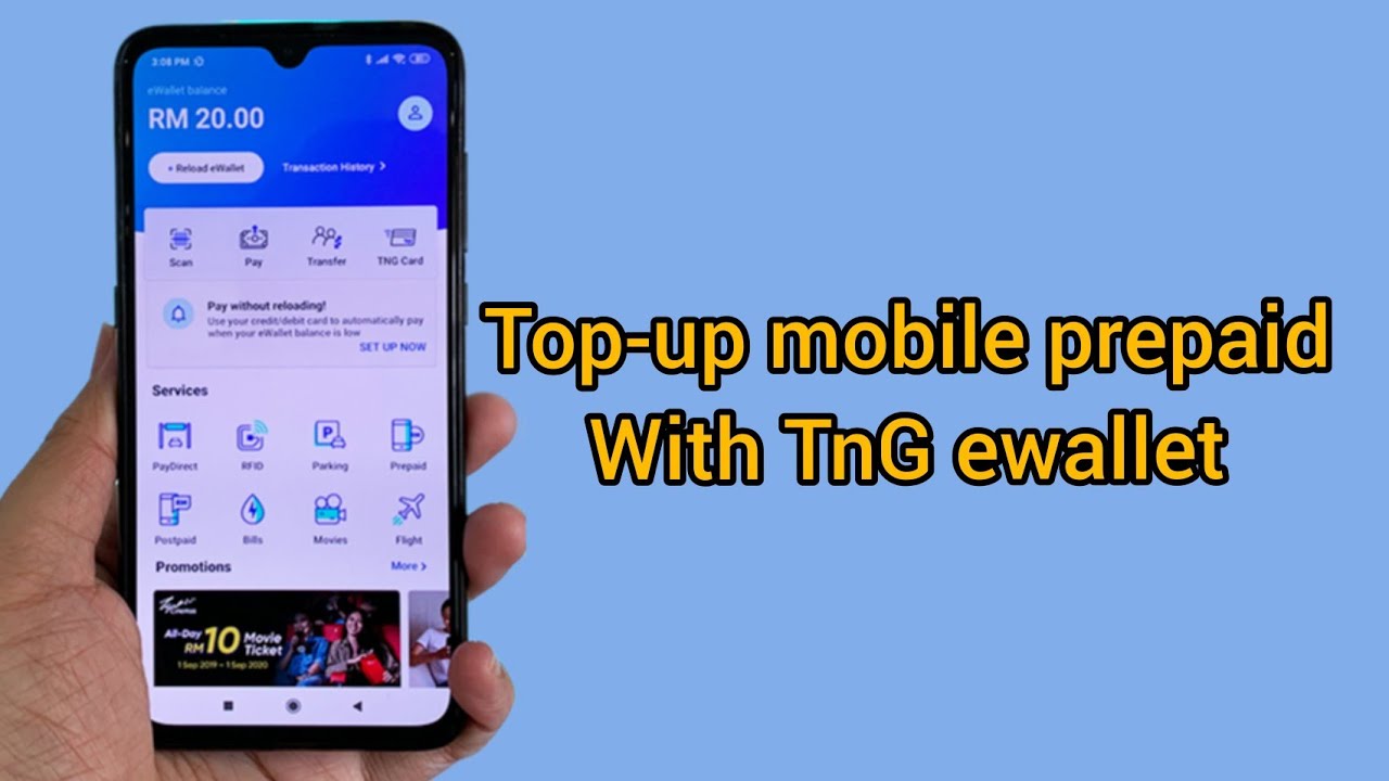 How to buy mobile prepaid via TnG ewallet