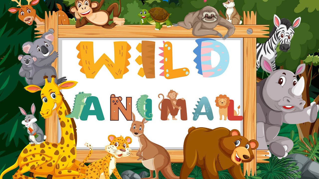 Wild Animals 🦁🐘🐅🦓🦒 : A Jungle Adventure For Kids!