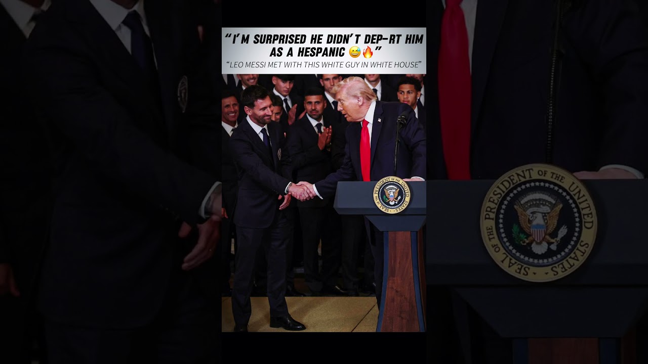 Leo Messi met with Trump today | LIONEL MESSI #messi #donaldtrump #footballfans #viral #trendingnow