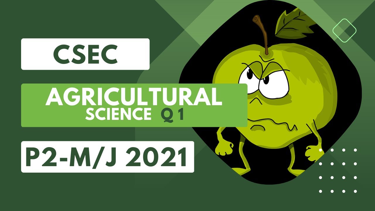 CSEC Agricultural Science Past Paper 2021 Q1