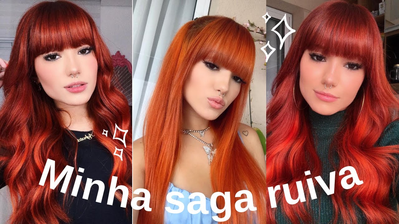 SAGA RUIVA: Hist&oacute;ria do meu cabelo + como fiquei ruiva (com fotos)