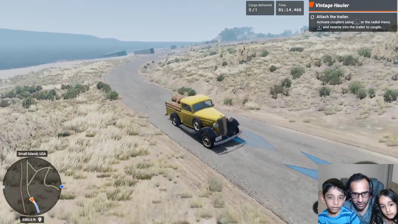 Can a Kid Master BeamNG Truck HAULING Vintage Pickup Mountain Log Transport Challenge!