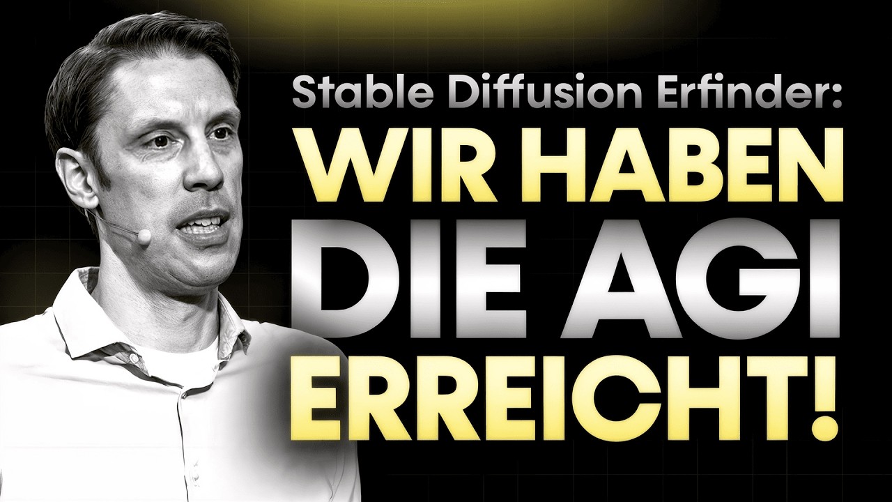 Prof. Björn Ommer: Wir haben AGI bereits erreicht! Stable Diffusion, KI-Agenten & Zukunft