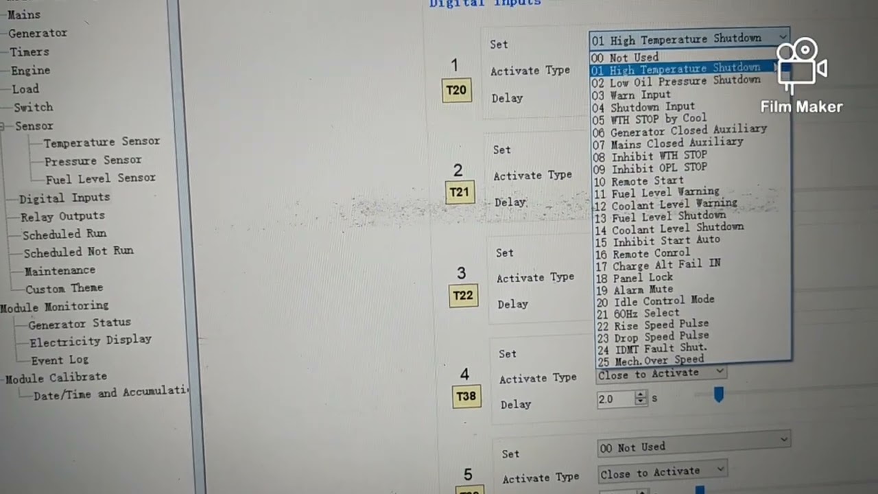 Cara mengubah setting Amf cw Ats module smartgen ke Remote start (Digital input)