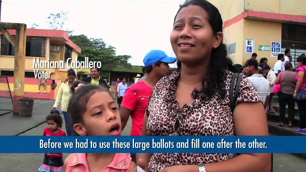 [English subtitles] Electronic voting in Santo Domingo de los Tsáchilas, Ecuador