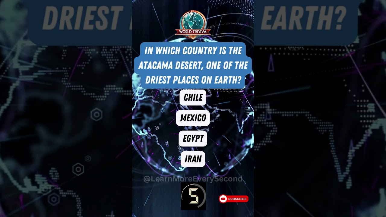 In Which Country Is The Atacama Desert, One of The Driest Places On Earth?