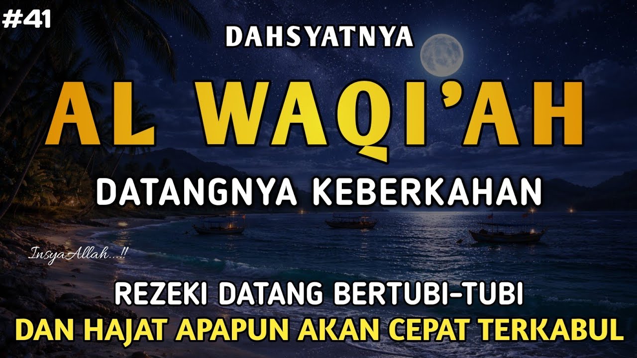 Surah Al Waqi'ah 7X,Semoga yang mendengarkan hutangnya lunas dan diberkahi hidupnya | Part 41