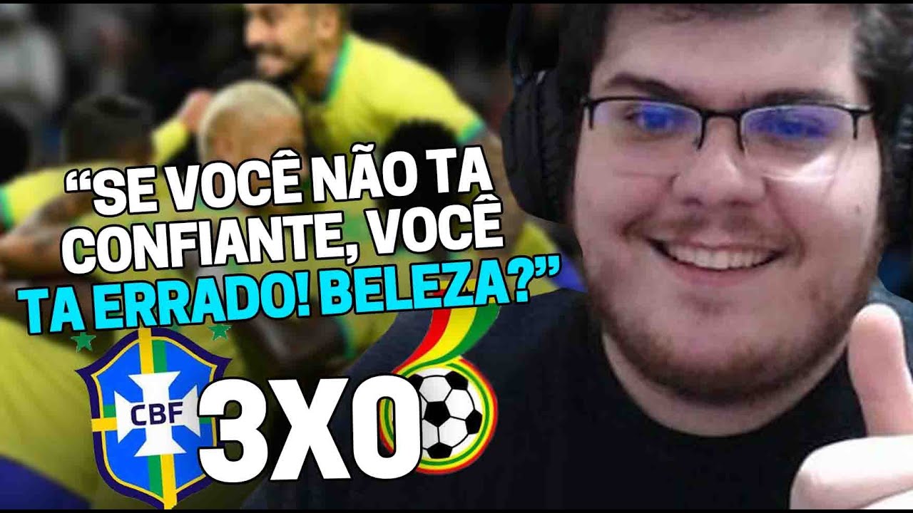CASIMIRO REAGE: BRASIL 3X0 GANA - AMISTOSO | Cortes do Casimito