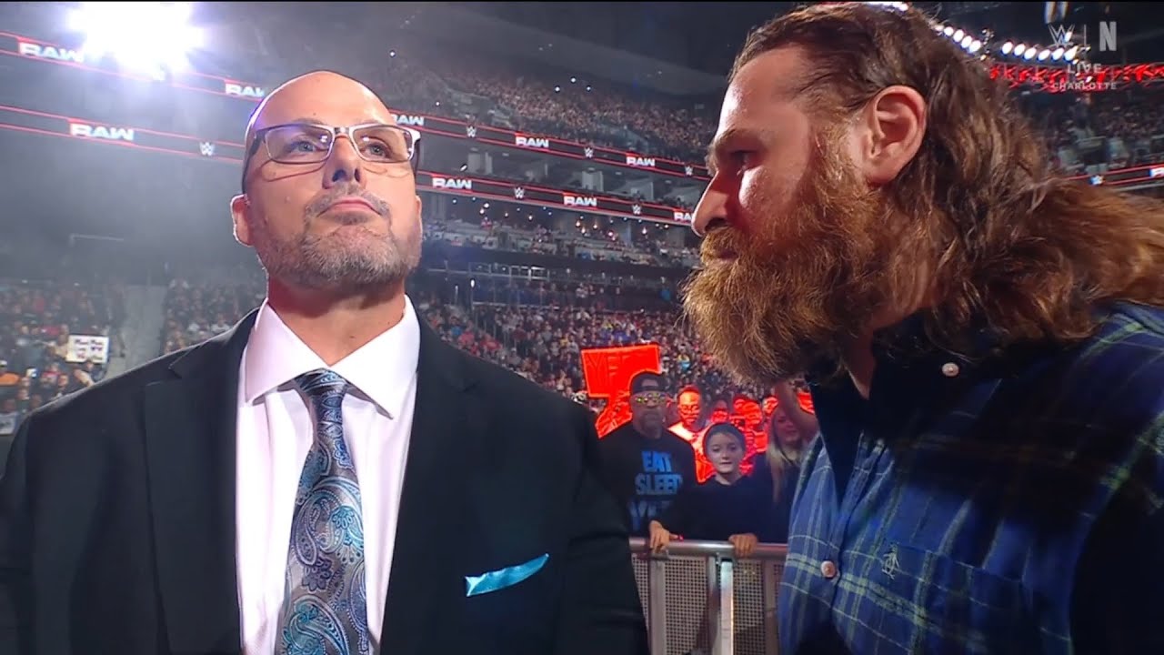 Adam Pearce confronts Sami Zayn | WWE RAW 2/17/2025