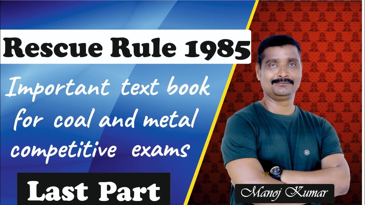 Rescue rule 1985 l last part l part 3 l important objective questions