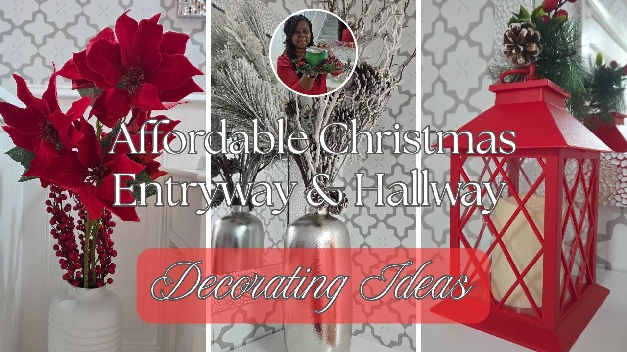 Affordable Entryway Christmas Decor Ideas