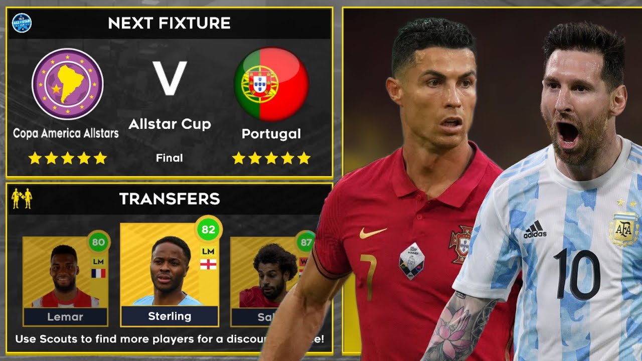 DLS 22 | Portugal vs Copa America Allstars | Dream League Soccer 2022 Gameplay