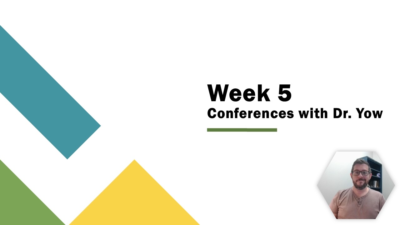 ENC 1101 - Week 5 - HUM Conference Sign Ups