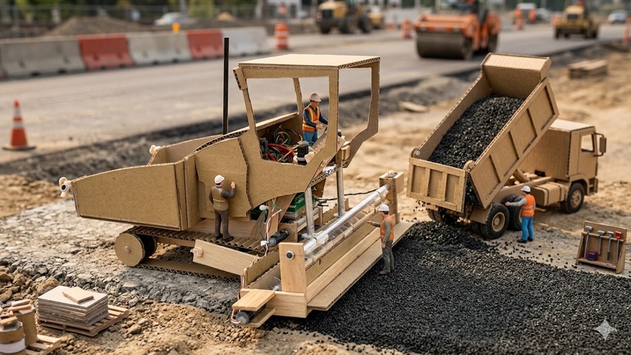 Can You Build a Functional Asphalt Paver in Just 24 Hours?