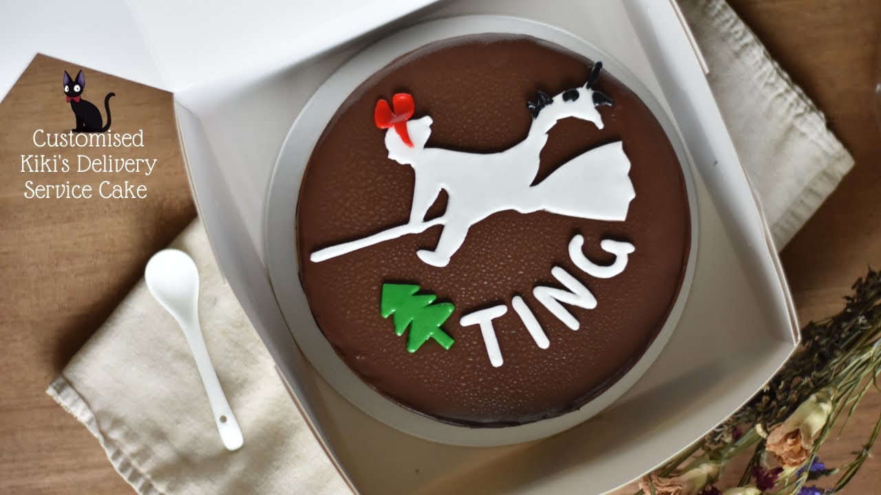 [Relaxing video~] Customised KiKi's Delivery Service Cake for Birthdays: Chocolate Fudge Cake