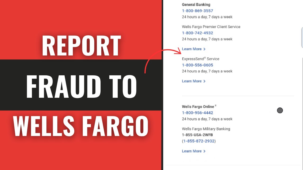 How To Report Fraud Or Suspicious Activity To Wells Fargo