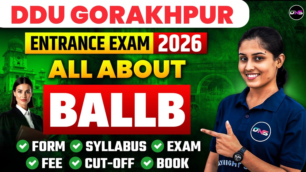 Gorakhpur University BALLB Entrance Exam Syllabus 2026 | DDU BALLB Eligibility, Cut-off, Fee, Seat