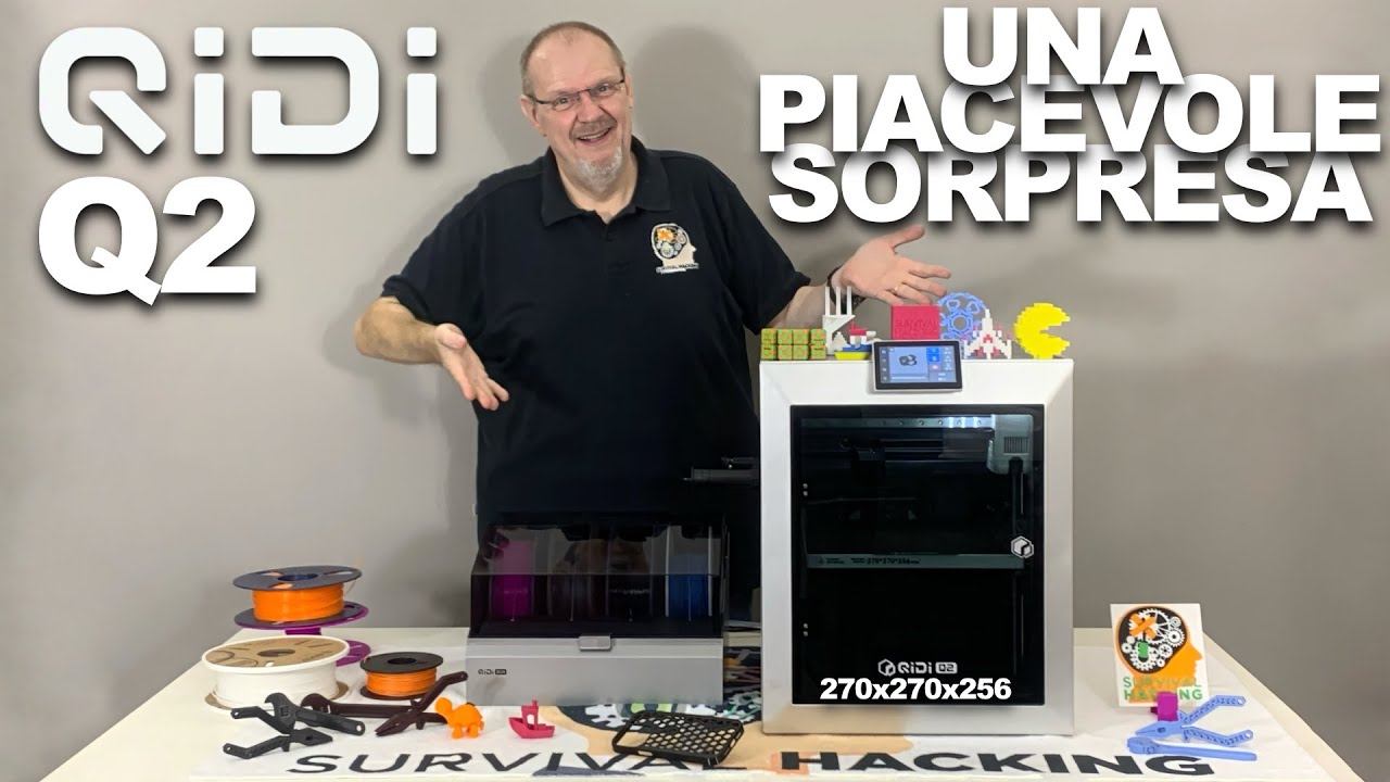 SHU61 - QIDI Q2 - Una piacevole sorpresa - Questa stampante 3D è una bomba !!! @QIDITech