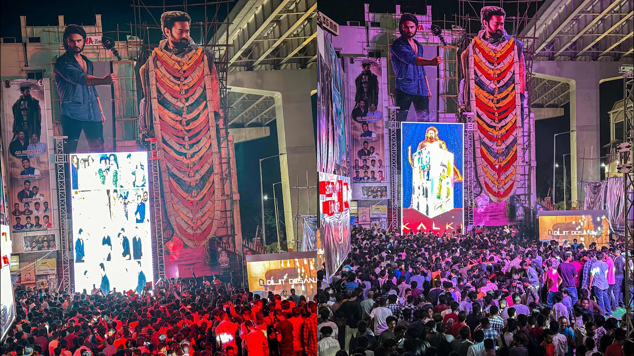 KALKI 2898 AD CELEBRATION Full Video at SANDHYA థియేటర్ల 70MM ప్రభాస్ ఫ్యాన్స్ సందడి | Kalki 2898 Ad