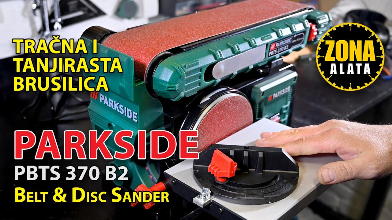 PARKSIDE PBTS 370 B2 Stona Tracna i Tanjirasta Brusilica - Slajferica (Sheppach) Belt & Disc Lidl