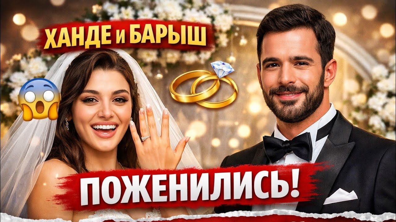 Поклонники в шоке! Свадебные фото Ханде и Барыша всплыли в сети
