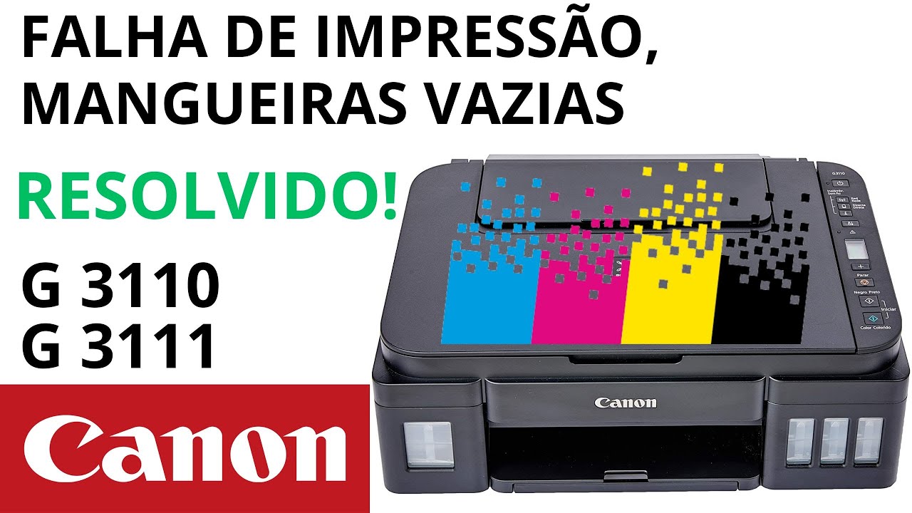 ✔IMPRESSORA CANON FALHA DE IMPRESSÃO