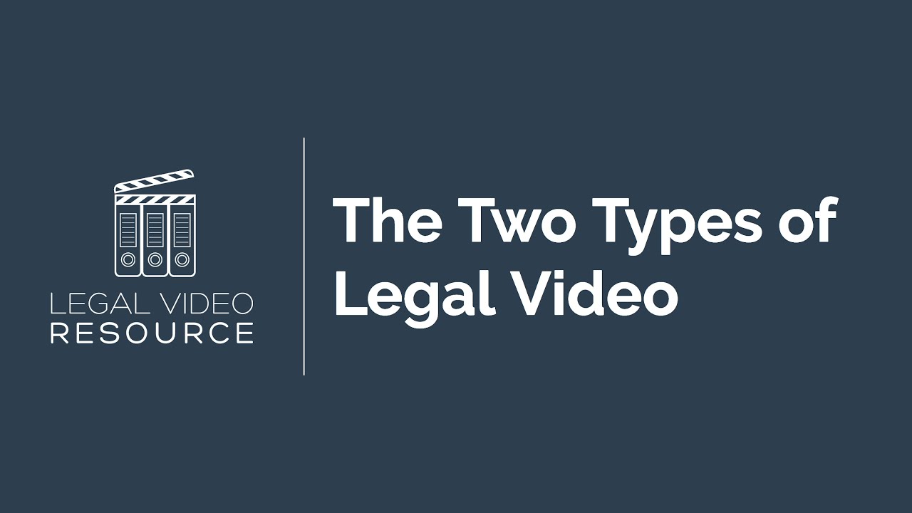 The Two Types Of Legal Video: Deposition Video & Evidentiary Video