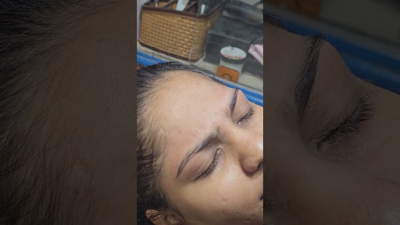 R shape eyebrow tutorial