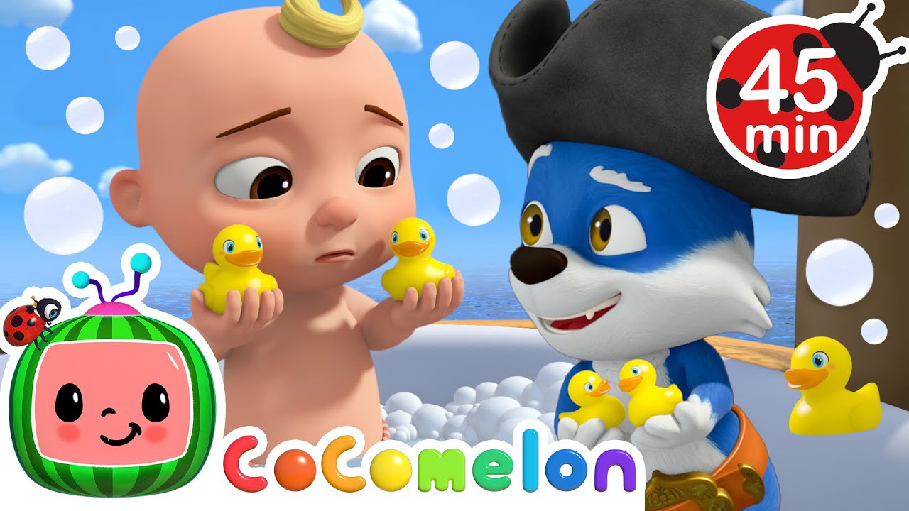5 Little Ducks Bath Time! 🦆🛁 Best Animal Songs Compilation | CoComelon Nursery Rhymes for Kids