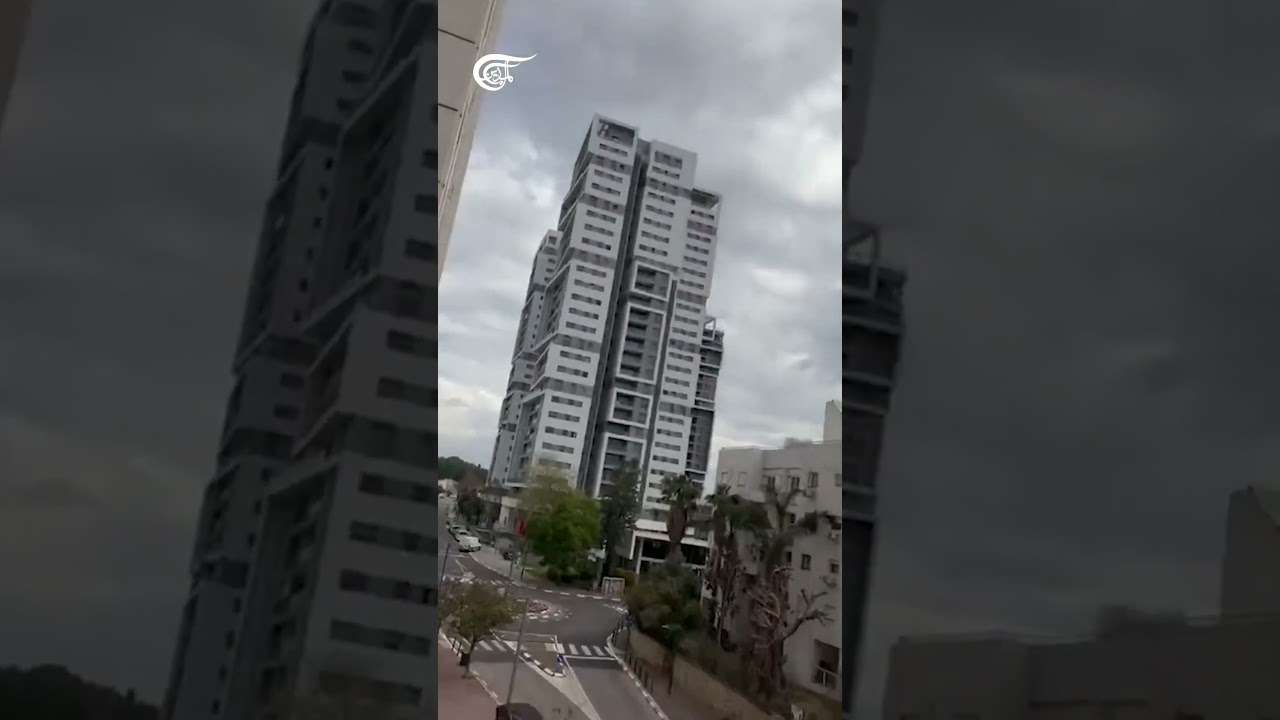 Footage shows missile impact in central 'Israel'