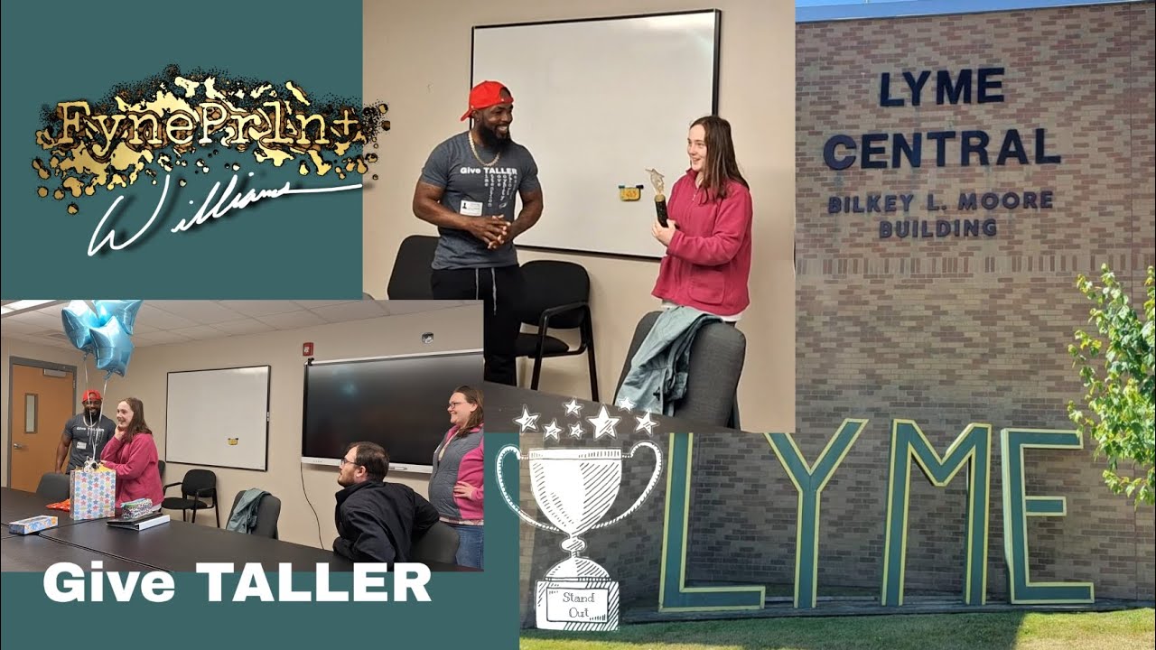 Visiting Lyme Central School to SURPRISE a student‼