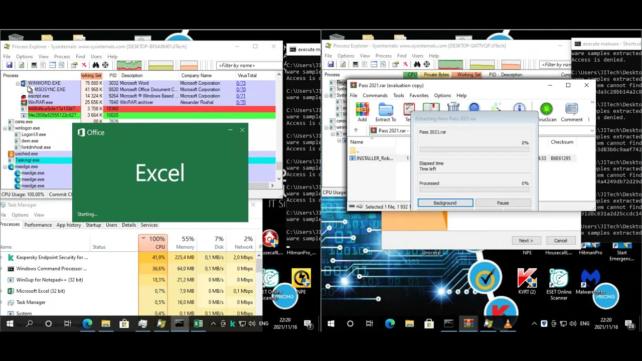 Kaspersky Endpoint Protection vs F-Secure Endpoint protection with fresh malware samples.