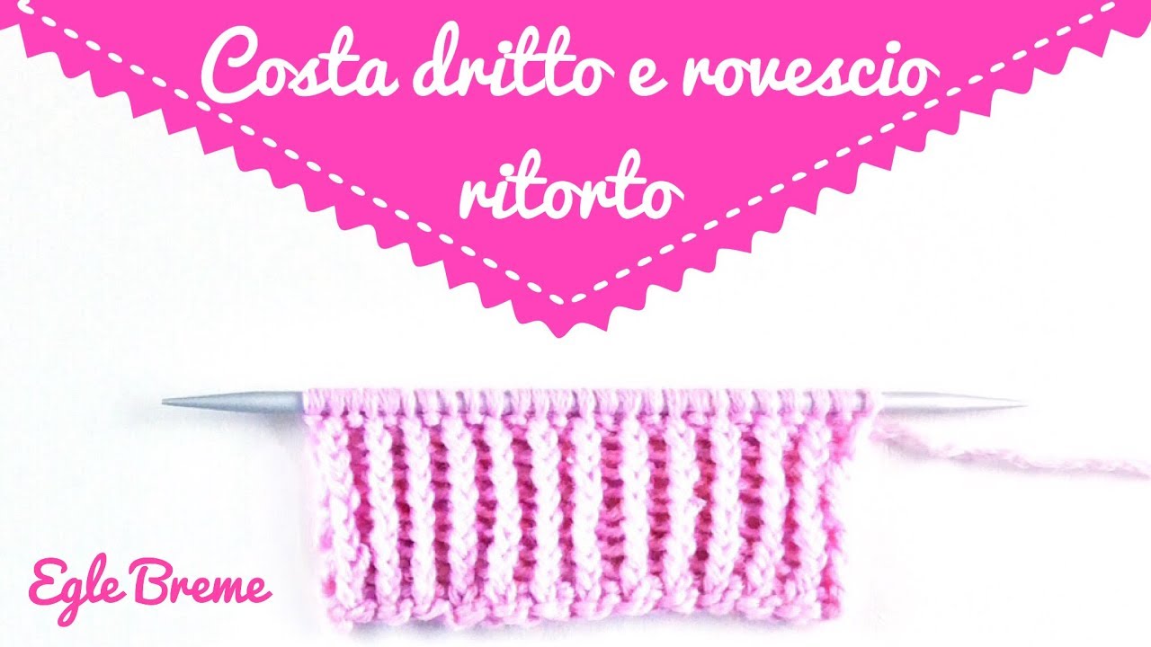 Costa dritto e rovescio ritorto e utilizzo
