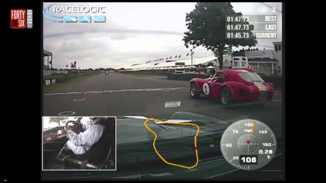 Onboard raw V8 Sunbeam Tiger Goodwood qualifying lap