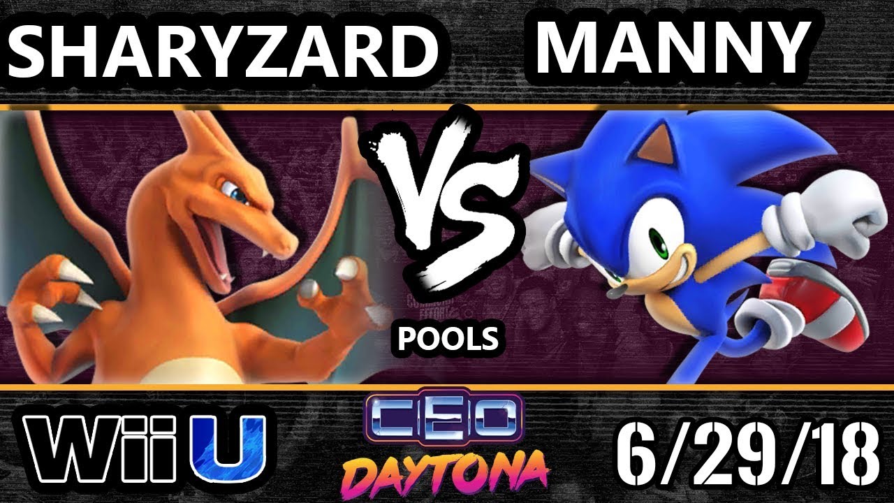 CEO 2018 Smash 4 - LGCY | Sharpyzard (Charizard) Vs. Manny (Sonic) Wii U - Pools