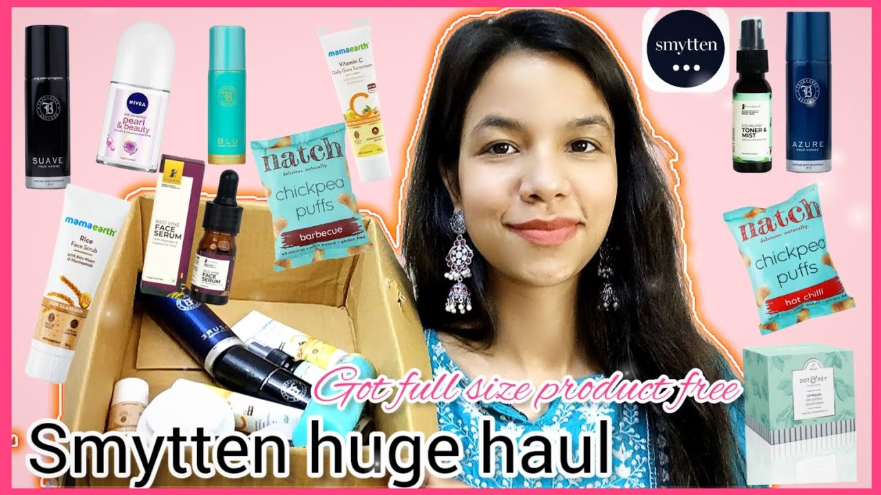 Smytten amazing trial products haul 📦 Don't miss out new products🧴&hearts;️*Also got full size product free