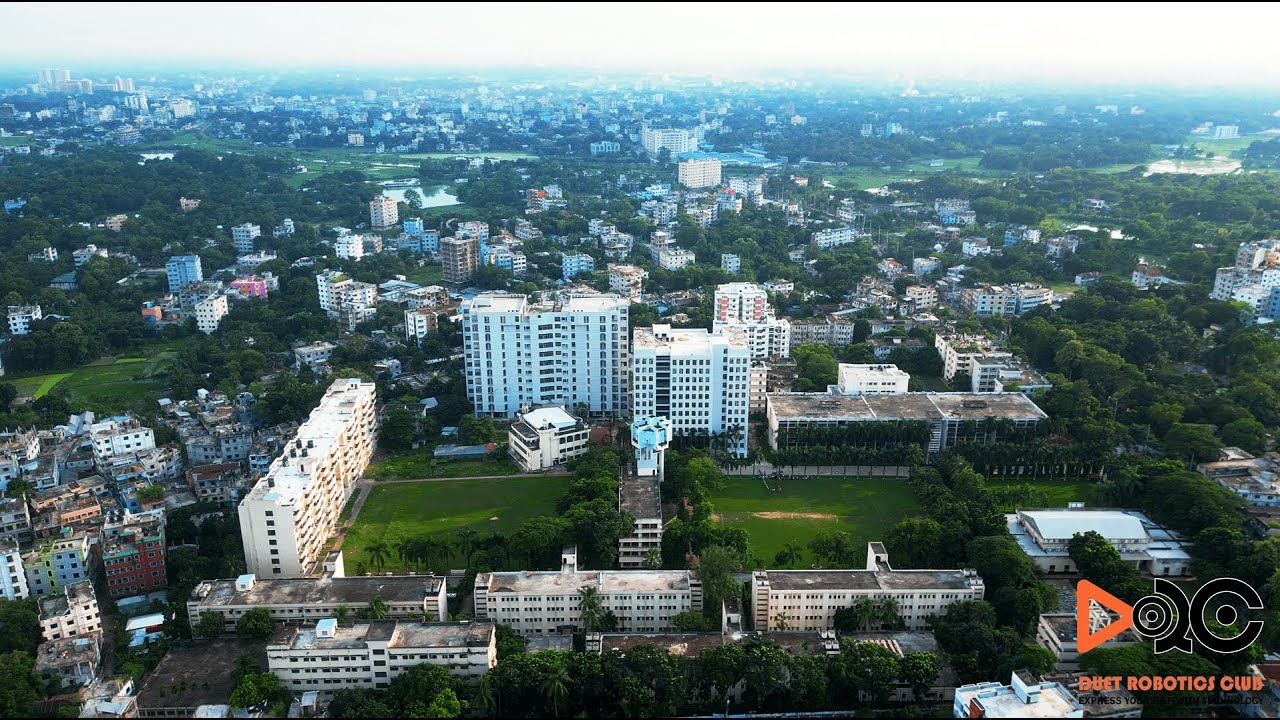 Aerial view of Dhaka University of Engineering & Technology, Gazipur (DUET) by DUET Robotics Club