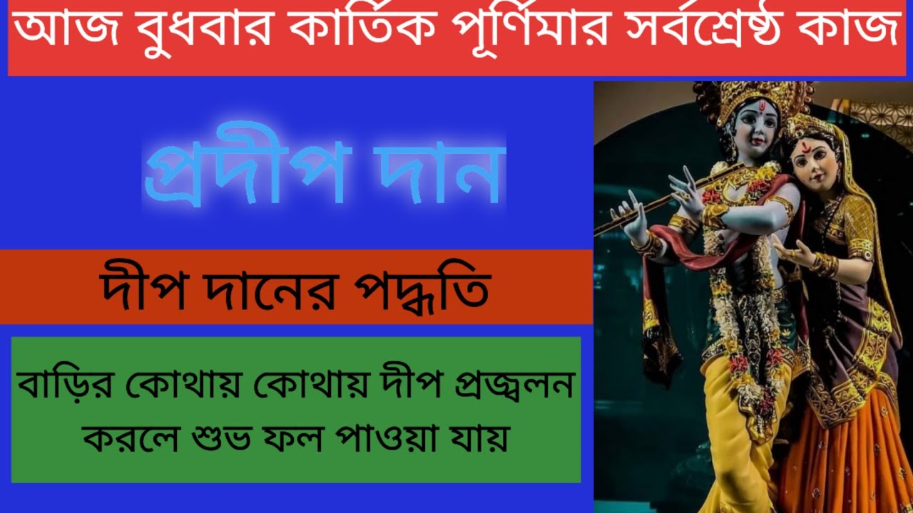 রাস পূর্ণিমা 2025সময়সূচী/দীপদান এর উপকারিতা/Ras purnima 2925/dip dan podhotti