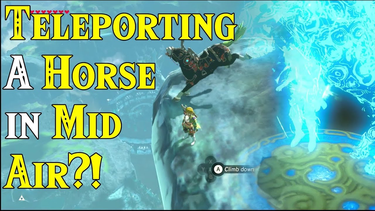 TELEPORTING a Horse in Mid Air?! Mety the Horse in Zelda Breath of the WIld